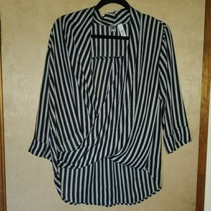 Striped Free Press Top